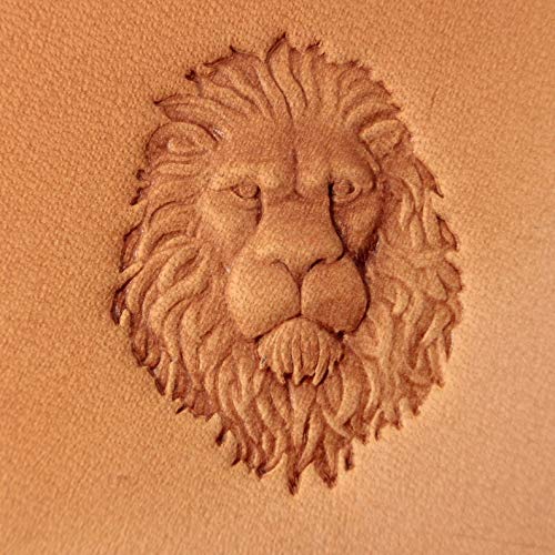 DandS ltd Leather Stamp Tool, Lion, Professional Steel Craft Tool for Leatherworking, Embossing, Carving & Stamping Leather Projects, Belts & DIY Projects, Compatible with Mallet #279