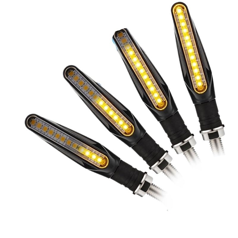 Clignotants moto LED orange universels pour tuning et remplacement