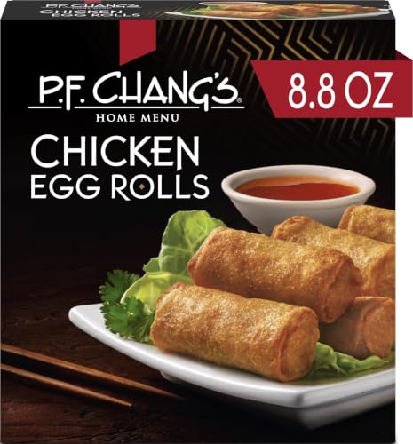 P.F. Chang’s Home Menu Chicken Egg Rolls, Frozen Appetizer, 8.8 OZ | 6g protein per serving; easy...