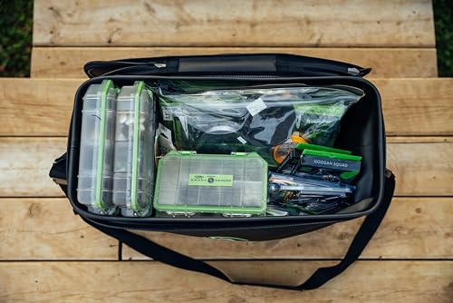 GOOGAN SQUAD Tackle Toter Medium - Durable Fishing Tackle Bag & Tray Storage (21\"L x 10\"W x 13\"D)