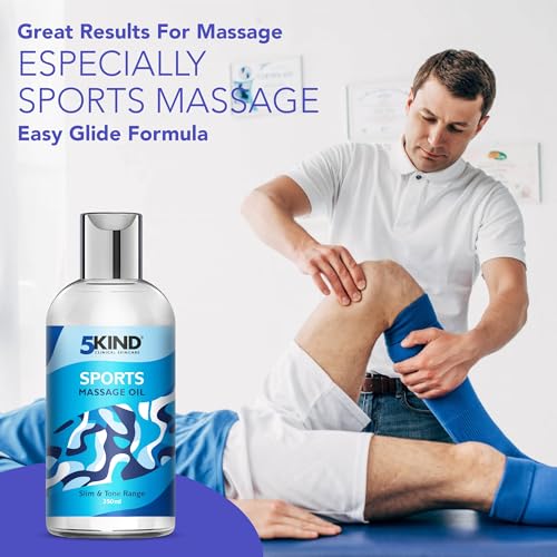 5Kind Sports Massage Oil for Muscle Pain Relief 250ml - Lavender Body Massage Oils for Massage Therapy - Body Massage Oil for Improved Recovery and Deep Tissue Massage - Profesional Muscle Massage Oil - Image 4