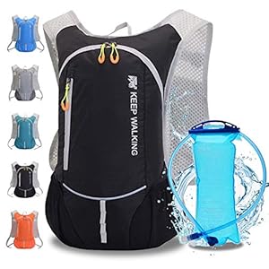Sac à Dos d Hydratation,Sac à dos d’hydratation avec vessie d’hydratation 2L Course en plein air Cyclisme Vélo Randonnée Escalade Ski Poche de chasse, Sac à dos d’eau avec hydratation pour hommes et femmes