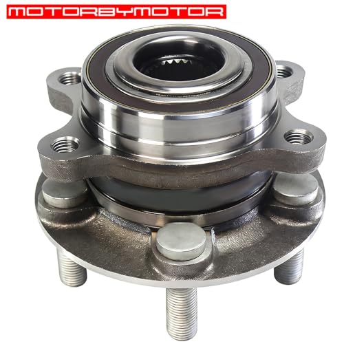 Image of MotorbyMotor 513394 Front Wheel Bearing Hub Assembly with ABS 5 Lugs fits for Ford Edge Fusion Sport, Lincoln MKZ MKX, Lincoln Continental Nautilus Low-Runout OE Replacement Hub Bearing
