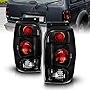 AmeriLite Black Smoke Replacement Brake Tail Lights For 98-01 Ford Explorer - Passenger and Driver Side