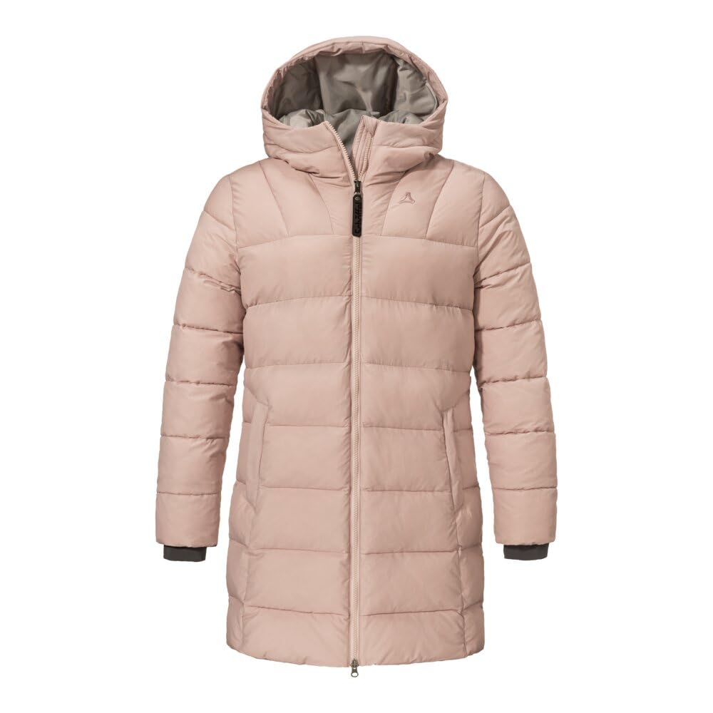 Schöffel Damen Ins Parka Style Boslix WMS, wärmende Winterjacke mit synthetischer Daune, wind- und wasserabweisende Funktionsjacke mit gefütterter Kapuze