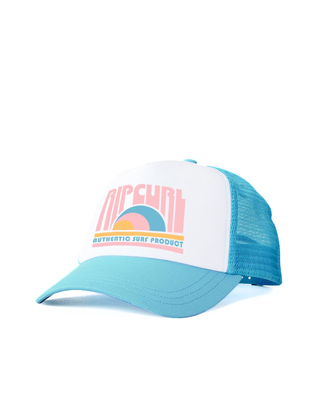Rip Curl Boys Blue 261 Exc Youth Trucker Hat With Snapback Closure And Mesh Back - Adjustable, Breathable Cap For & Girls, One Size