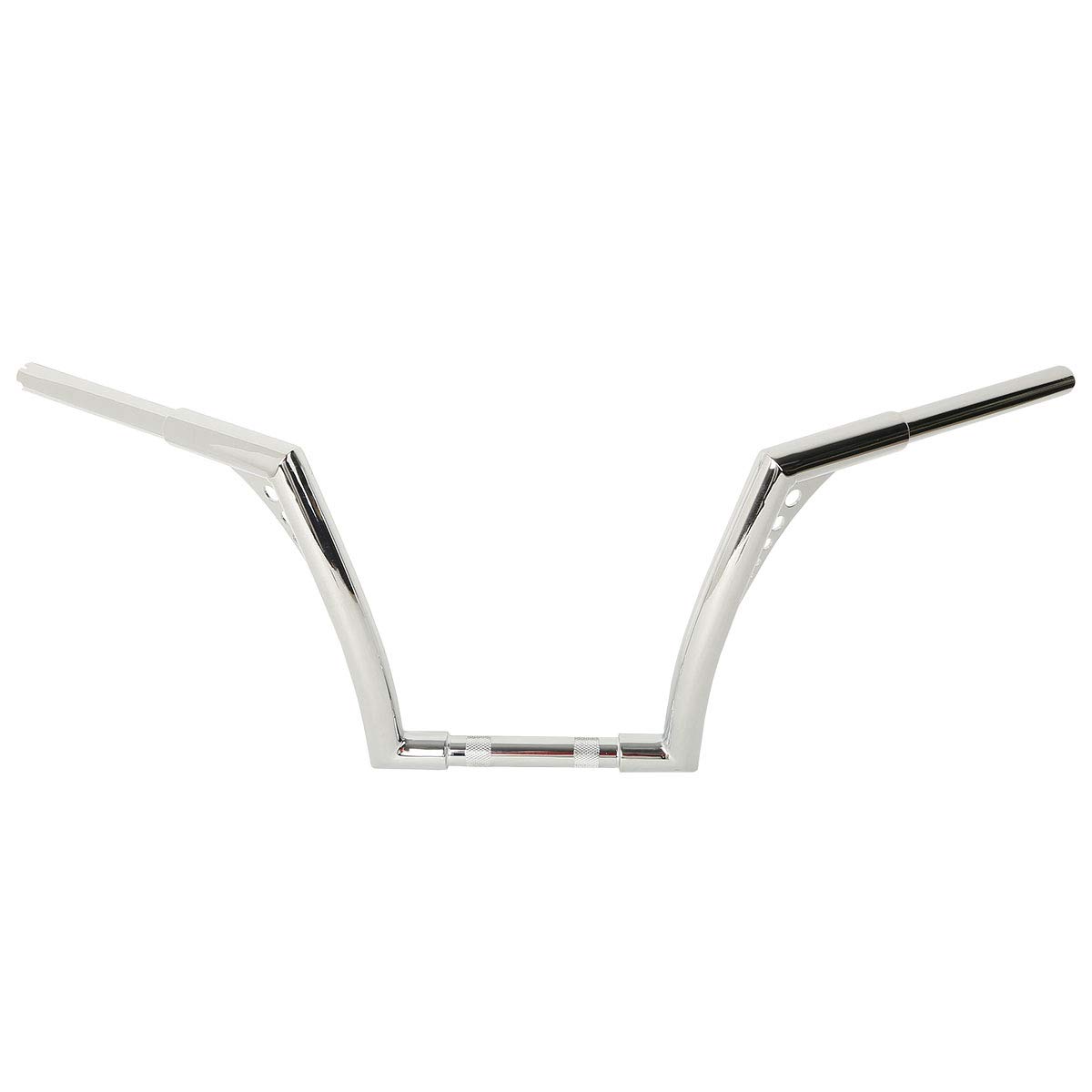 XFMT 12-inch Batwing Ape Hanger Chrome
