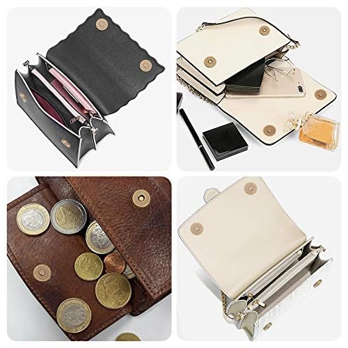 Image of Nimida Magnetic Button Snaps Clasps Fasteners Closure 18 mm for Sewing, Clutch, Purses, Tote, Handbags, Clothes, Leather Bags (50, Gold)
