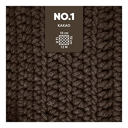 myboshi No1 Schnellstrickgarn 50g Braun (Kakao) – Bild 2