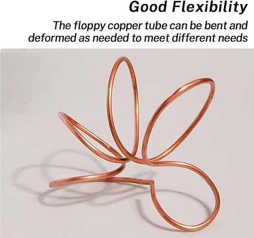 Miniatura 4 de Quickun Tubo de cobre de 14" ID × 516" OD (0.236-0.315 in) Tubería redonda sin costura (3.28 pies)