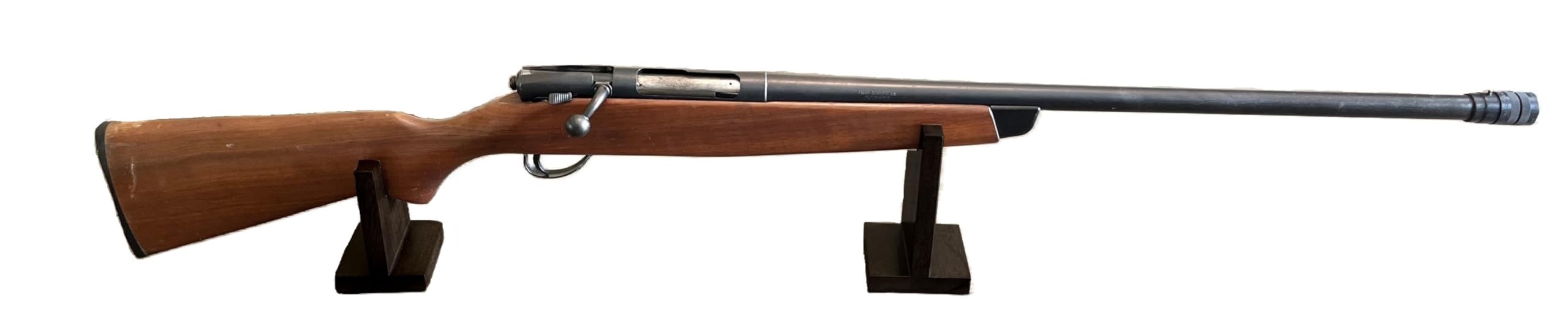 Clearco Soportes de exhibición de armas de madera rústica de ébano, soportes de exhibición para rifles, pistolas largas, armas de fuego, armas y coleccionables, para exhibiciones, espectáculos y
