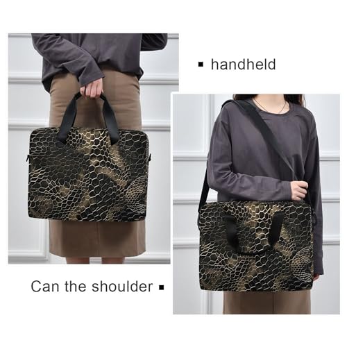 Maletín para portátil con estampado Snake Skin de ALAZA miniatura 2