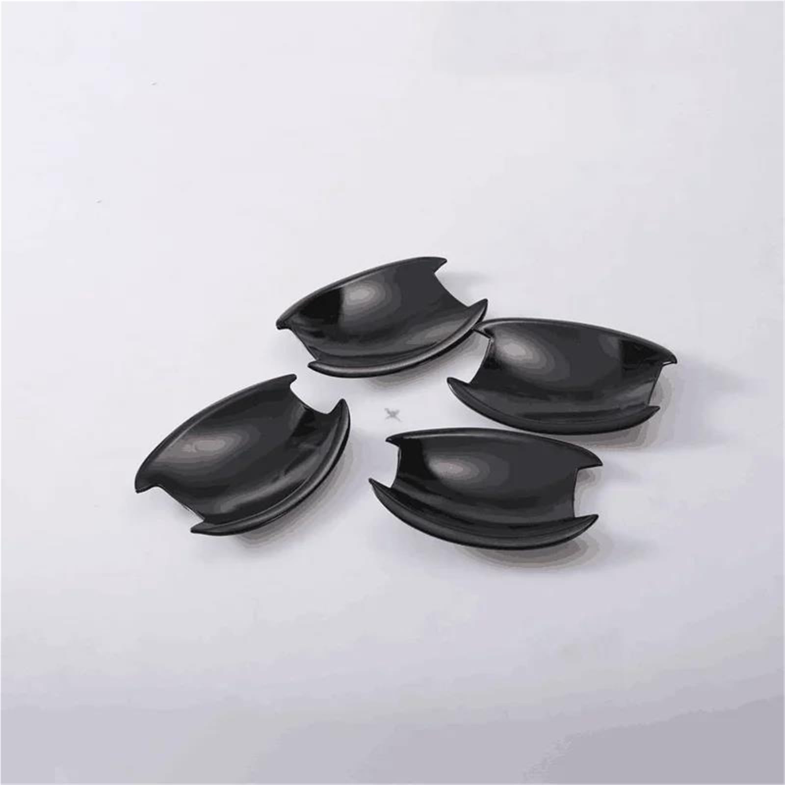TRFBD Decorative Cover Glossy Black Chrome Car Door Handle Cover Trim Sticker Styling Accessories for Hyundai for Sonata for I45 2011-2015(Black Bowl)