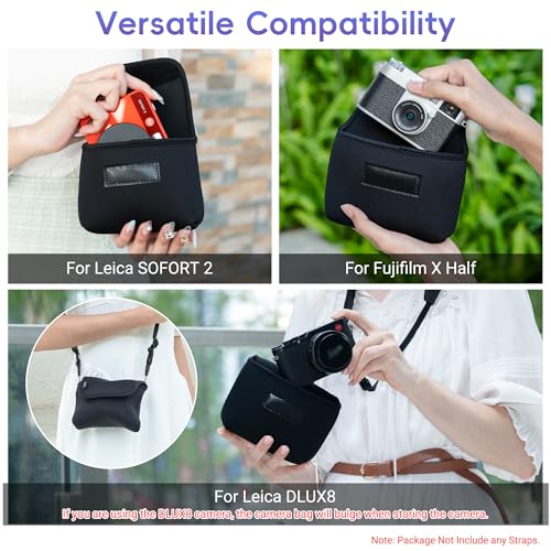 Funda de neopreno para cámara Leica SOFORT 2 D-LUX 8 negra miniatura 2