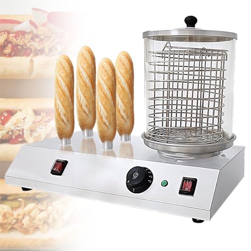 Parowar Do Hot Dogów, Komercyjny Grill Do Kiełbasek, Elektryczny Piec Do Bułek, Z Regulacją Temperatury, Do Hot Dogów