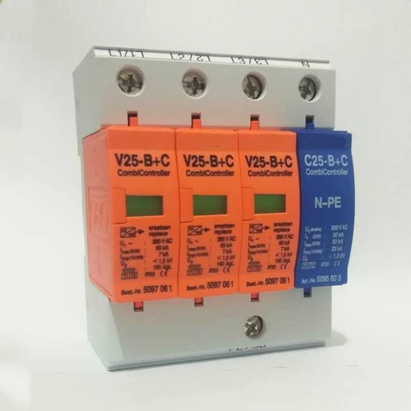 V25-B+C/3+NPE 7-50KA Surge Arrester ~385V AC Combi Controller Surge Protector