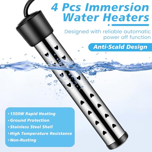 Chauffe-eau à immersion 1500W Tellegloww contre les pannes d'eau chaude - 3