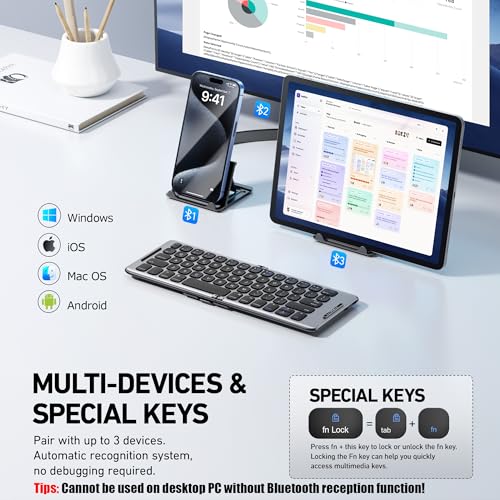 PuechAxe Foldable Bluetooth Keyboard B088 の商品画像 2