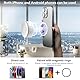 imluckies Vacuum Suction Cup Magnetic Telefonhalter Mini, Tragbare Mehrflächen-Saughalterung Kompatibel mit Magsafe für TikTok/Filme/Musik/Dusche/Spiegel/Fitnessraum/Badezimmer/Küche, Weiß