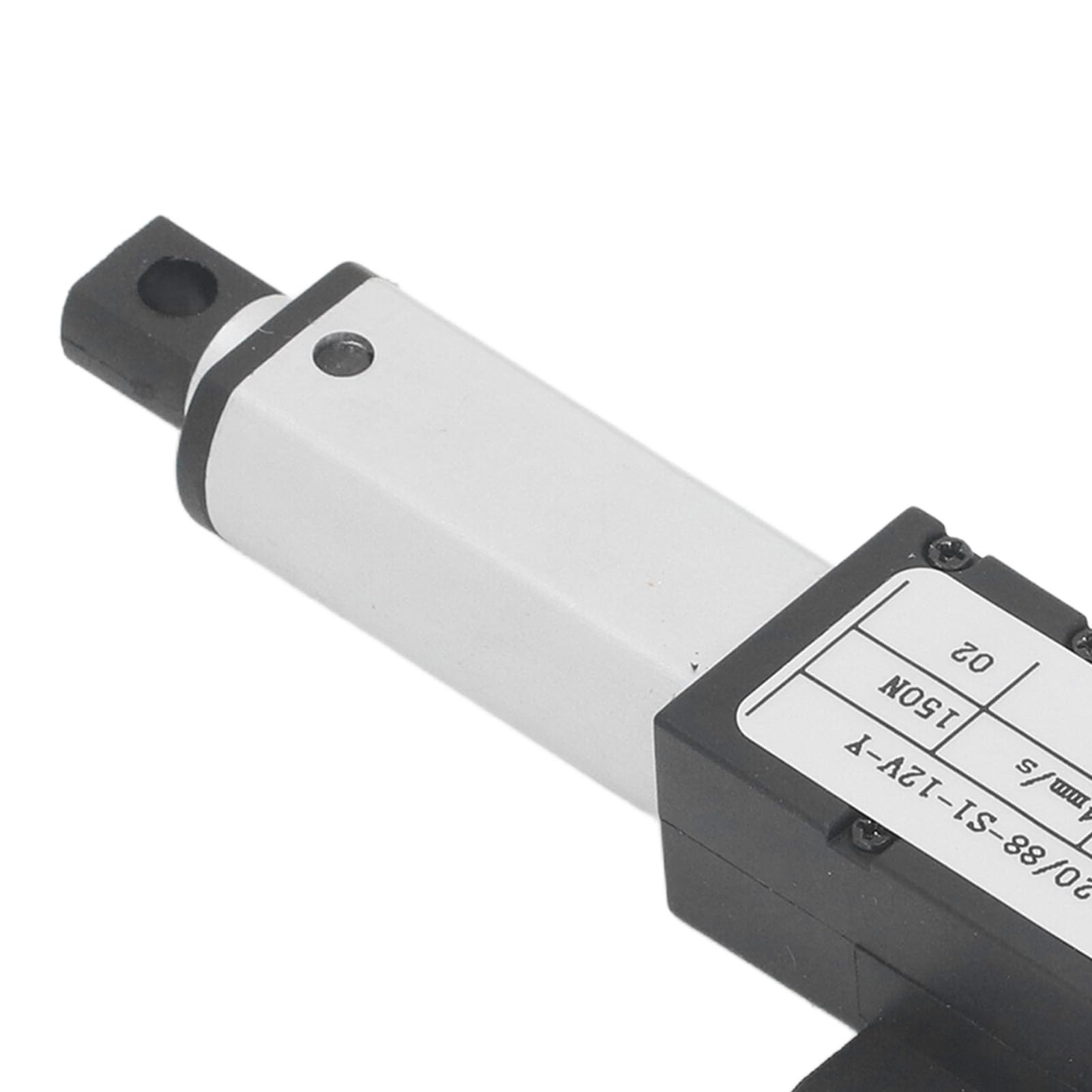 Attuatore lineare elettrico 12V 150N 20mm IPX4 Mini con alluminio e ABS per automazione domestica e banco di lavoro di sollevamento