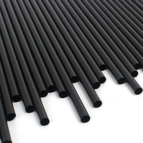 DuraHome Black Plastic Straws Individually Wrapped 1000 Pack - 8 inch Drinking Straw, BPA Free - Restaurant Style Disposable Straws, Bulk Set - Thumbnail 6