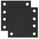 2 Pcs Metal Plates, Metal Brackets for Braces Bracketss, Flat Brackets for Wood, Corner Braces for Wood, Black Straight Corner Bracketss, for Joining Fixing Plates Furniture Table Cabinet (5x5 in)