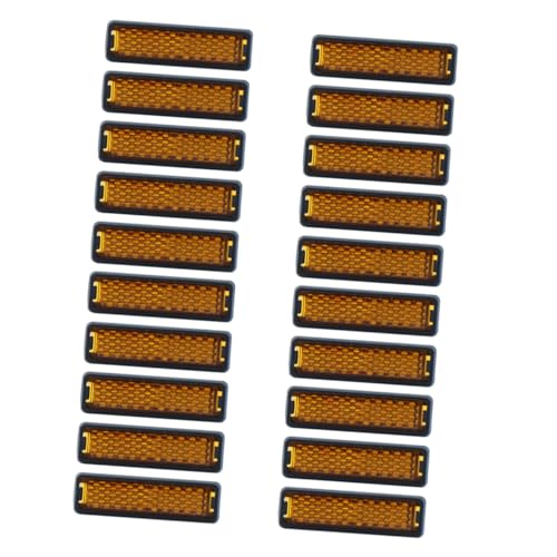 ibasenice 20pcs Night Safety Reflectors for Foot Pedals Bike Accessories for Enhanced Visibility and Security During Night Rides