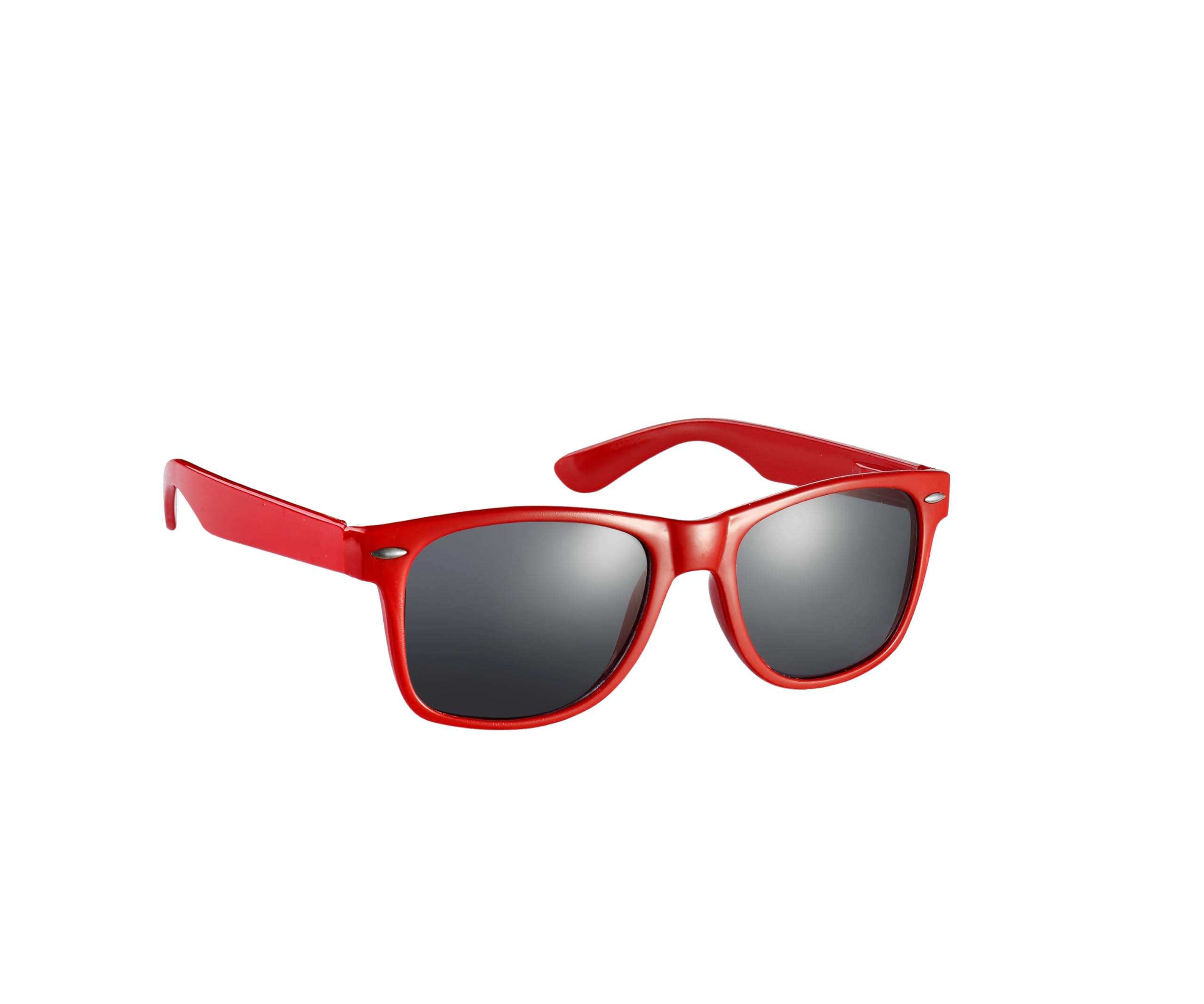 Komonee Unisex Red Drifter Sunglasses Set With Soft Case And Cleaning Cloth Classic Style Retro Sun Shades Uv400 Protection For Men Women Sports