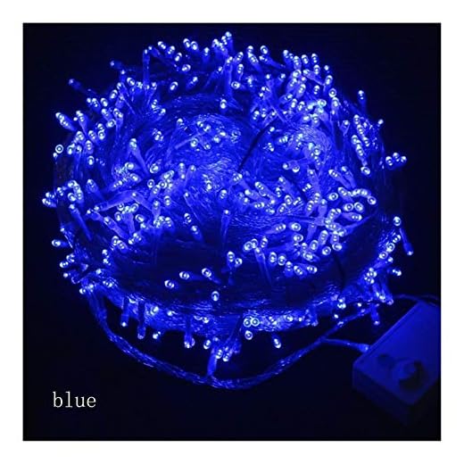 ZBM--ZBM 10 m ~ 600 m LED-slinga ljusslingor på klar kabel med 8 ljuseffekter, repljus, perfekt för hem, jul, halloween, bröllop, fest festlig belysning sagoljus