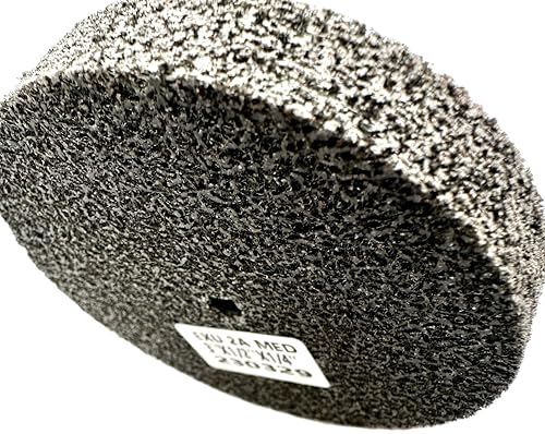Image of EXL Unitized Wheel, 3 inch Diameter x 1 /2 inch Wide x 1 /4 inch Arbor, 2A Medium, Aluminum Oxide | 15532 | (Pack of 5)