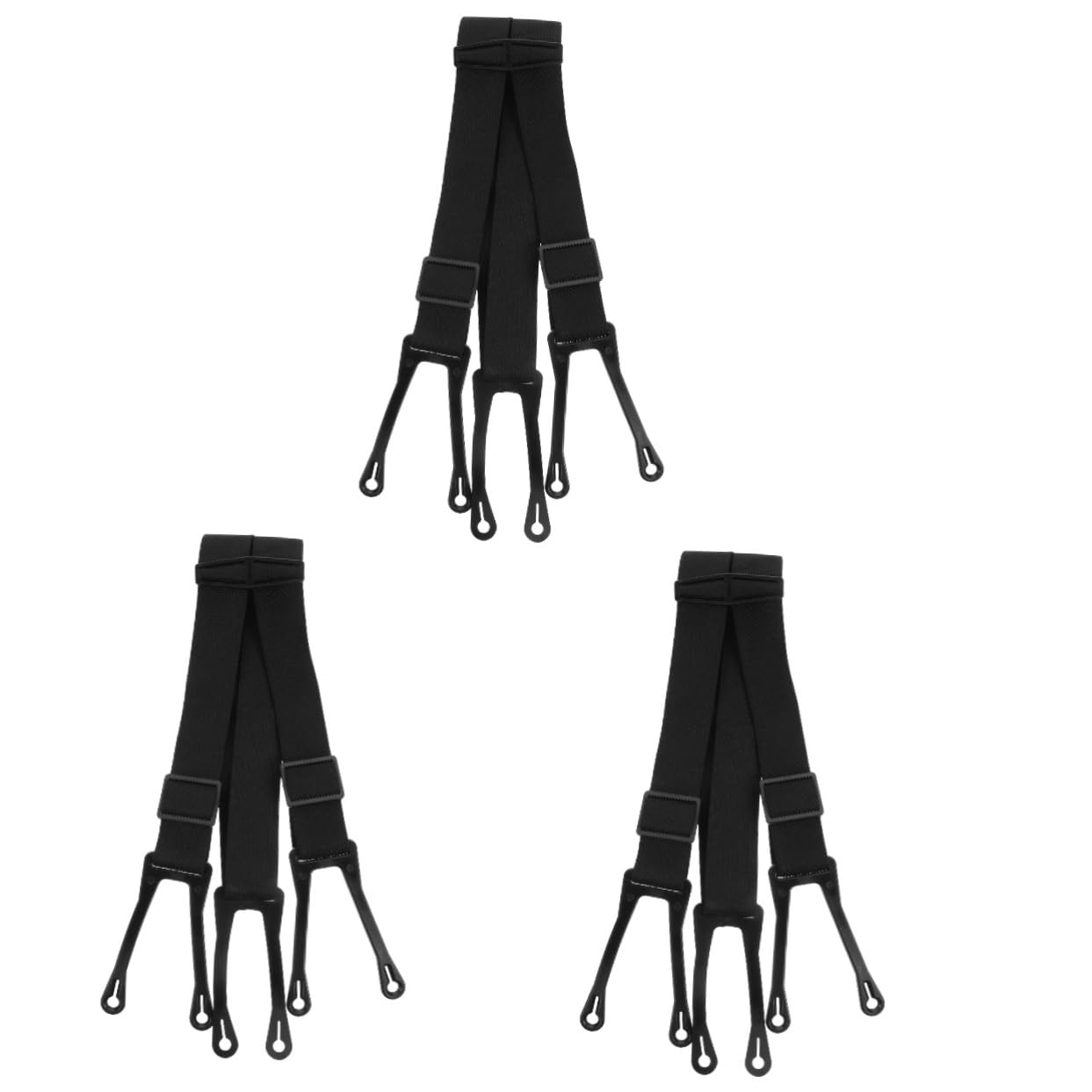 TENDYCOCO 3pcs Ice Hockey Drop Strap Tool Belt Suspenders Ice Hockey Pants Traction Belt Suspenders Hockey Pant Suspenders Anti-skid Pants Suspender Duty Belt Suspenders Men Emulsion Black