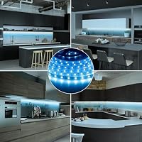 2M LED Streifen,5050 LED Streifen Wasserdicht Batteriebetrieben oder USB Betrieben,Fernbedienung Dimmbar 16 Farben,Led Streifen Wasserdicht für Innen Aussen Schlafzimmer Küche DIY Beleuchtung Deko – Ansicht 5
