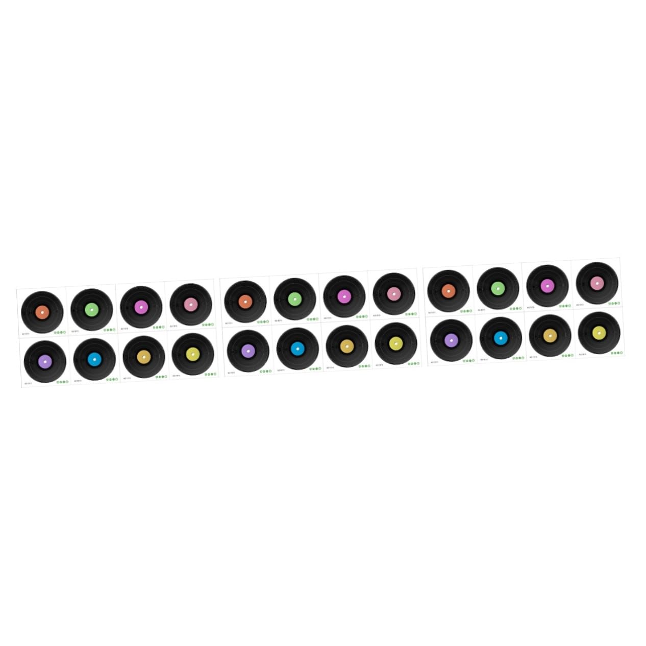 Tofficu 3 Set Adesivo Da Parete Per in Vinile Musica Adesivi Festa Anni '80 Documentazione Coperture Gioia Decorazione Della Parete Cd Decorazione Di Da Parete Estetico Pvc