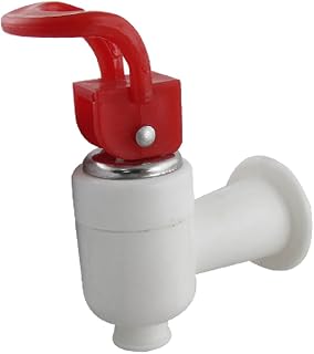 sourcing map Enfriador de agua Grifo Dispensador de agua de plástico Espiga limpia Reemplazo de plástico Rojo Blanco
