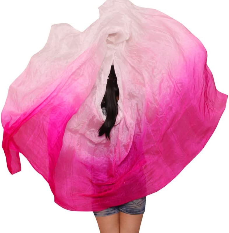 Nouveau foulard de danse du ventre soie cravate-teinture voiles voile de danse du ventre châles