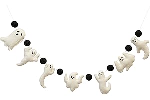 Glaciart Felt Ghosts Garland: Spooktacular Halloween Decor