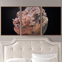 3 Piece Framed Canvas Wall Art Colorful Jellyfish Marine Life Canvas Prints Home Artwork Decoration for Living Room,Bedroom - 16