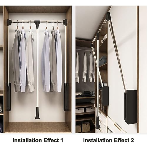 Système de levage de tringle de penderie pour suspendre les vêtements