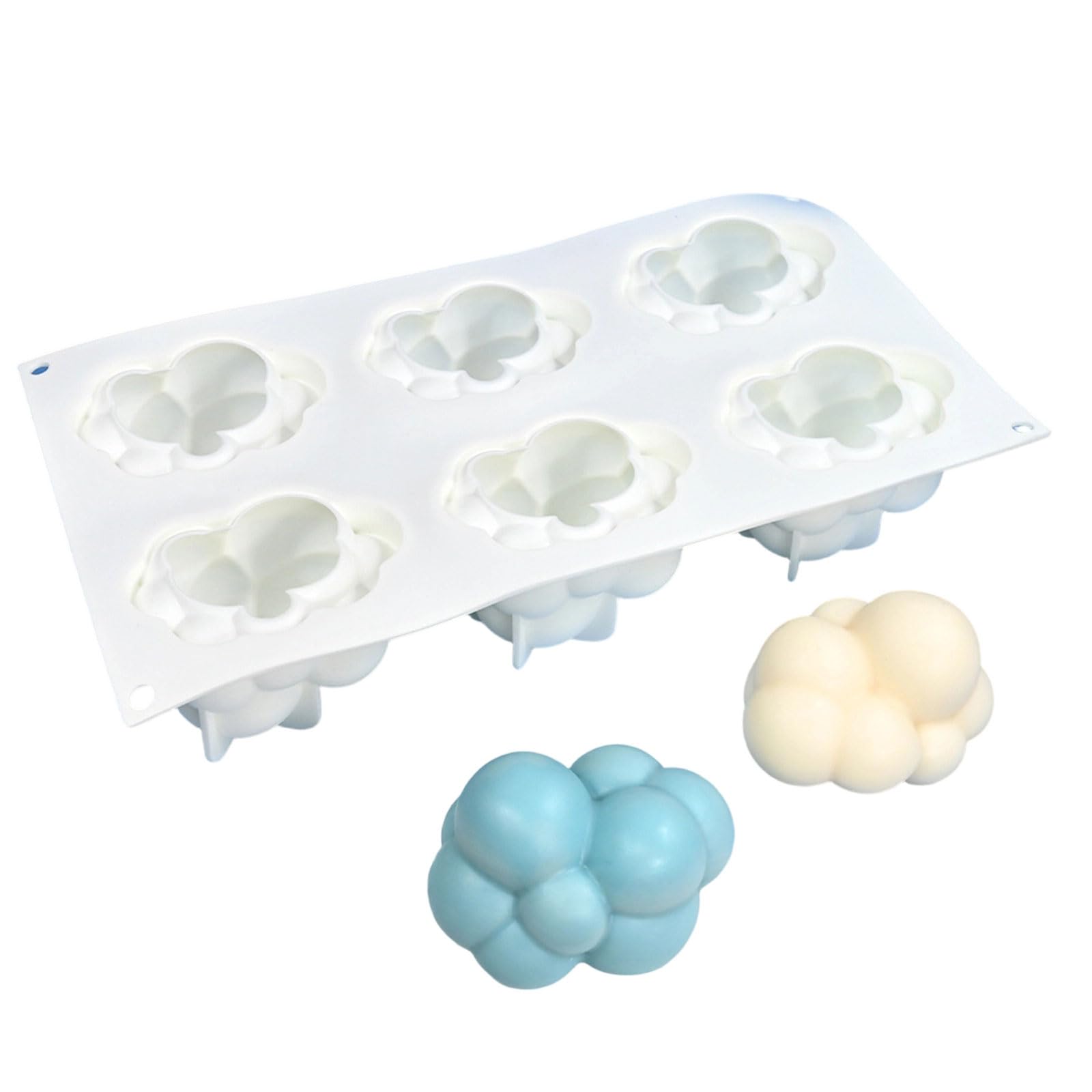 ZEPFJHE Mold Silicone Form with Easy Release Shape for Cleaner Work, Home and Studio Use Wax Mold Silicone Form Decor Scented Wax Plaster Ornament Mousse