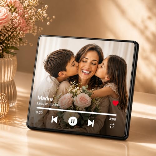 Imagen de Regalo Personalizado con Canción y Foto Día del Padre Madre Regalos para Parejas Ideal para Aniversario
