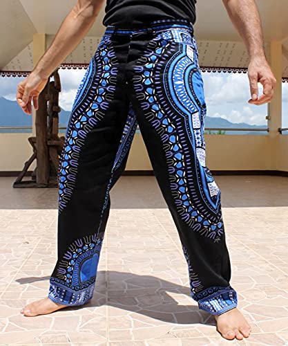 RaanPahMuang Fitted Jeans in 100% Thin Batik Cotton African Dashiki Art Mens Pants2