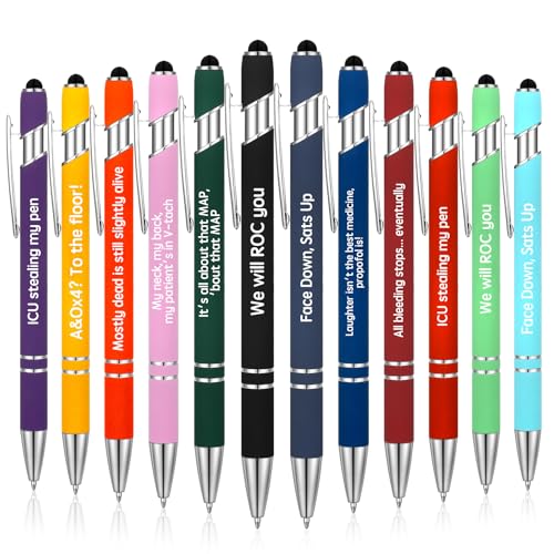 Stylo bille rétractable lot de 12 idée cadeau humour pour collègues
