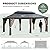Greesum 12'x20' Hardtop Metal Gazebo, Outdoor Galvanized Steel Double Roof Canopy, Aluminum Frame Permanent Pavilion with Netting and Curtains for Lawns, Patio, Deck, Black
