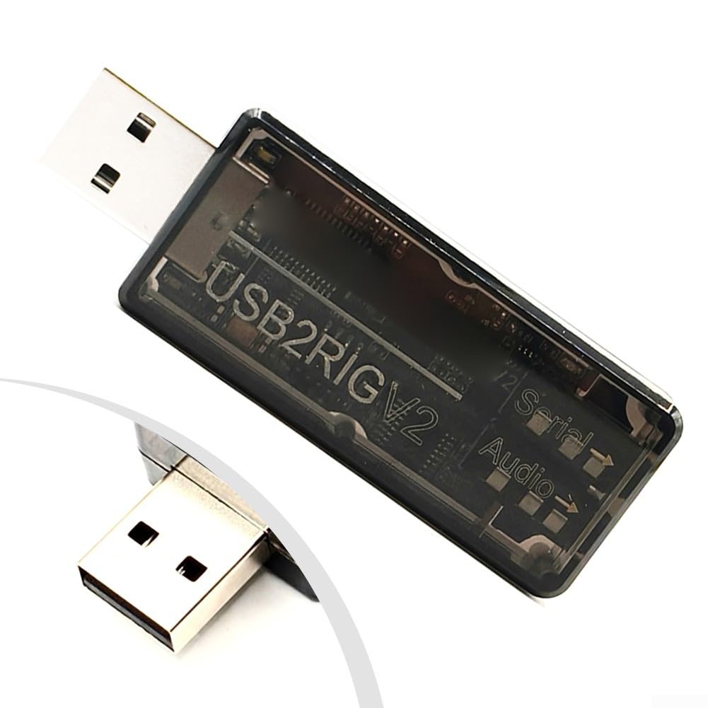 Carte son externe pour radio Ham USB2RIG V2 avec interface ttl 232 CIV pour connexion émetteur-récepteur adaptateur de casque de jeu