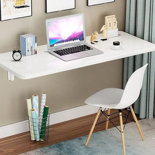 Table pliante réglable pour bureau et maison en bois blanc