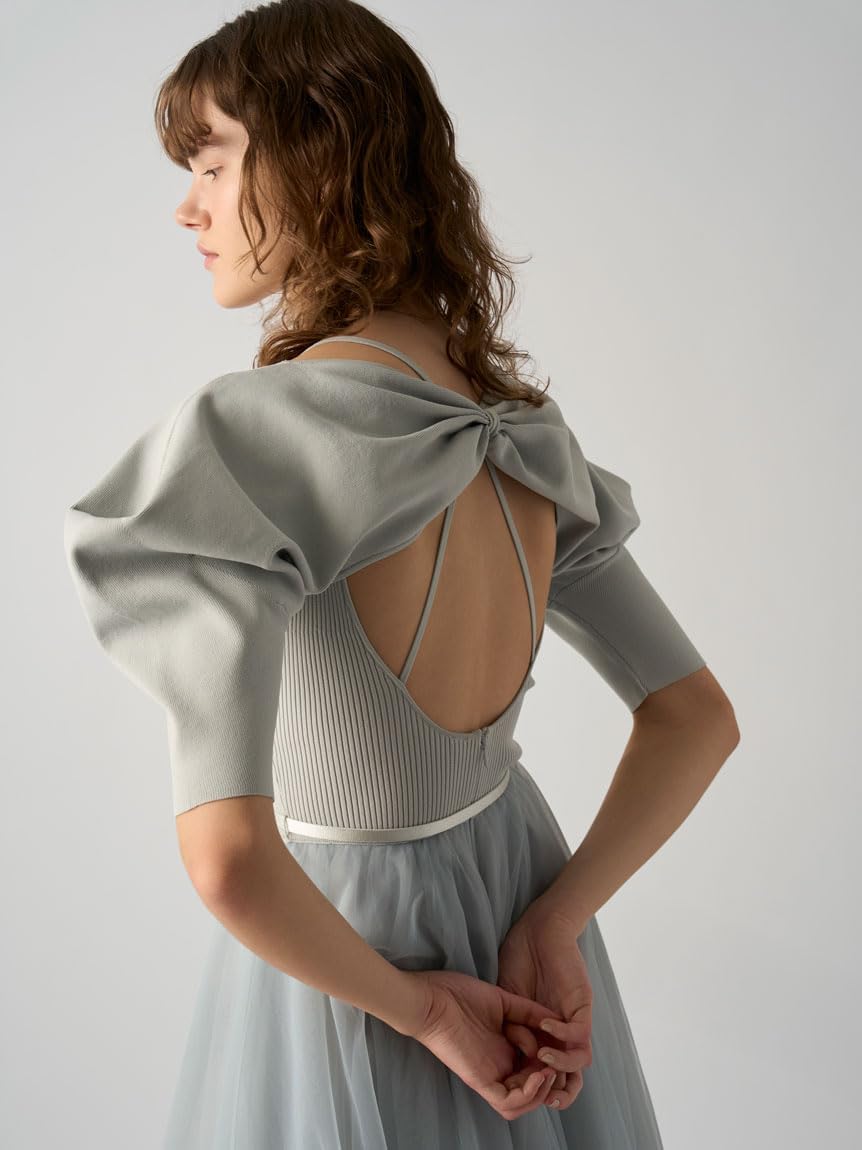 Amazon.co.jp: [スナイデル] Chacottニット×チュールコンビワンピ