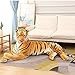 Lulihhhh 30-120 cm Bambola Tigre Bianca Bambola Cuscino Grande Bambola Tigre siberiana Decorazione Regalo Simpatico Peluche Tigre 90 cm Giallo