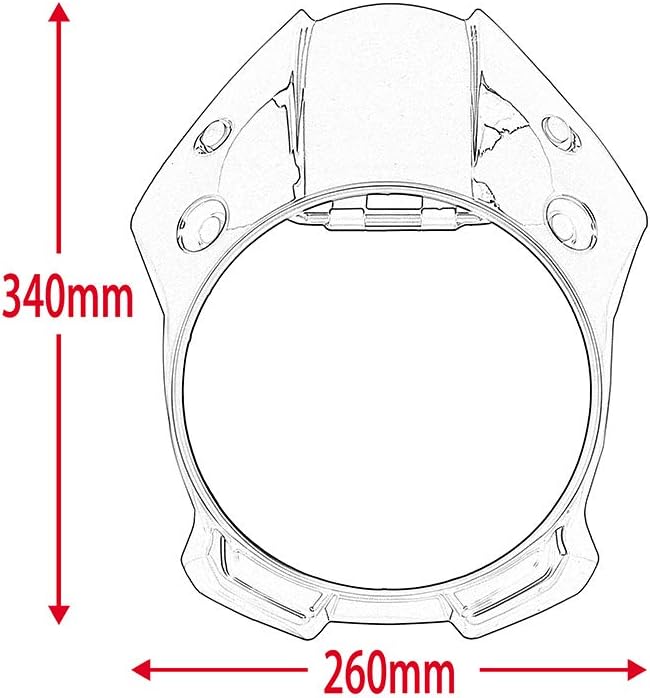 Motorcycle Headlight Fairing Cowl Windshield for Honda Rebel 500 300 2018 2019 2020 2021 2022 2023 2024 2025 2026 CMX500 CMX300 Windscreen Mask Deflector Protector (Black)