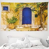 ABAKUHAUS Arazzo Parete Marino 150x110cm - Tessuto Morbido, Decorazione Camera Blu Ardesia - Foto 12