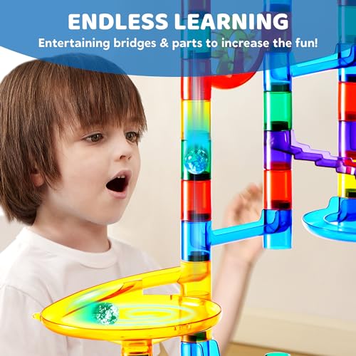 JOYIN Marble Run Endless Fun and Learning with 150Pcs Set Kids Castel